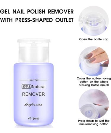 Gel Nail Polish Remover Pure Acetone Gel Nail Polish Remover Liquid for UV/LED Gel Soak Off Removes All Types of Nail Polish Gel Polish Acrylic Gels Nail Tip & Glue (160ml) - Buy Online on GoSupps.com