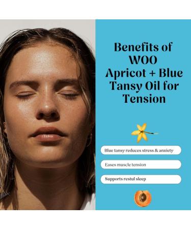 Certified Organic Blue Tansy + Apricot Oil 100% Pure Cold-Pressed & Fair Trade | Face Body & Hair | Anti-Aging Soothes Acne Heals Blemishes | Calms Skin & Mind Supports Hair Growth | 3.4 oz - Buy Online on GoSupps.com
