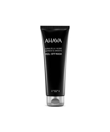 AHAVA Dunaliella Algae Refresh & Smooth Peel-off Mask - Black refreshing peel-off mask to revive the skin lift away fatigue helps against blackheads & clogged pores with Osmoter 4.2 Fl.Oz