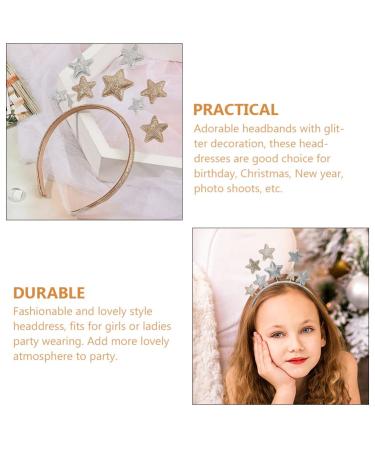Beaupretty Glitter Star Headband Set - Sparkly Hair Bands for Women and Girls | Party Hair Accessories - Buy Online on GoSupps.com