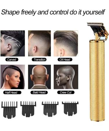 Electric Pro Hair Clippers Set - Cordless Rechargeable Grooming Kit for Men - T-Blade Close Cutting Trimmers - Zero Gap Baldhead Beard Shaver - DIY - Buy Online on GoSupps.com
