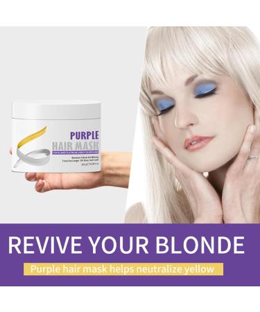 Purple Hair Mask for Blonde Platinum and Silver Hair Hydrating Purple Toning Hair Mask Deeply Nourishing Damaged Hair Violet Crush Purple Toning Hair Mask Intensive Toning Hair Mask - Buy Online on GoSupps.com