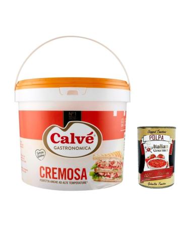 Calv Gastronomica Cremosa 5 kg without preservatives and sugar gluten free + polpa Italian Gourmet 400 g
