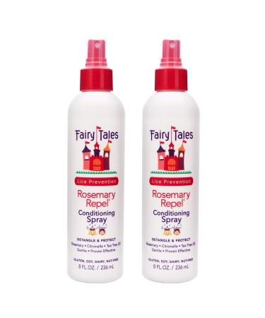 Fairy Tales Rosemary Repel Daily Kid Leave-In Conditioning Spray- Conditioning Lice Spray for Kids for Lice Prevention, 8 Fl Oz (Pack of 2)