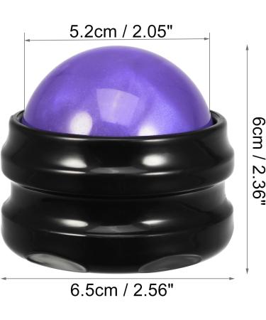 VOCOSTE Massage Rollerball - Stress Relief Tool in Black & Purple | Shop Internationally - Buy Online on GoSupps.com