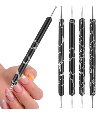 Brush - Painting Brush - Nail Dotting Drawing Tool Double Ended Nail Brush Pen for Fine Detailing Home Salon Black - Buy Online on GoSupps.com