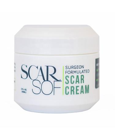 ScarSof Scar Cream - Advanced Scar Cream Made with 100% Organic Aloe Vera and All Natural Emu Oil - Helps Scar Appearance and Overall Skin Health - 2 oz 2 Ounce