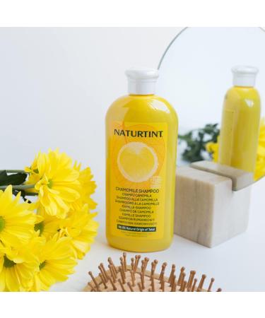 Naturtint | Chamomile Shampoo. Vegan | Lightening Shampoo and Golden Highlights | 98.9% Natural Ingredients. Ecocert | Chamomile and Lemon 330 ml - Buy Online on GoSupps.com