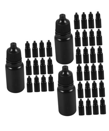 Baluue 72 Pcs Black Dispenser Squeezable Bottle Essential Oil Dispenser Bottle Blackx3pcs 6.00X2.00X2.00CMx3pcs