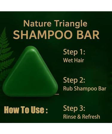  Generisch Natural Triangular Bar Shampoo 120g | Nutritional Strengthening Solid Soap | Richer for Men Teens Adults Seniors | With Travel Home - Buy Online on GoSupps.com