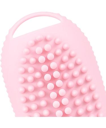 Harilla 2-in-1 Hair Shampoo Brush & Travel Bottle - Gentle Scalp Massager for Men & Women - Pink Hair Wash Tool - Buy Online on GoSupps.com