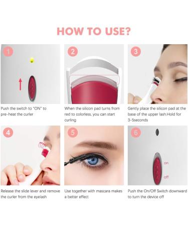 TOUCHBeauty Heated Eyelash Curler Electric Lash Curler with Smart Silicone Heating Pads - Fast Heating Up AG-1013A - Buy Online on GoSupps.com