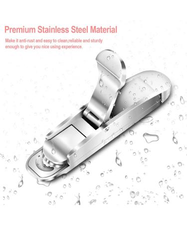 Stainless Steel Nail Clipper for Acrylic Nails - Portable Tip Cutter for False Nails, Art Extensions - Manicure Salon Home DIY Tool - Buy Online on GoSupps.com