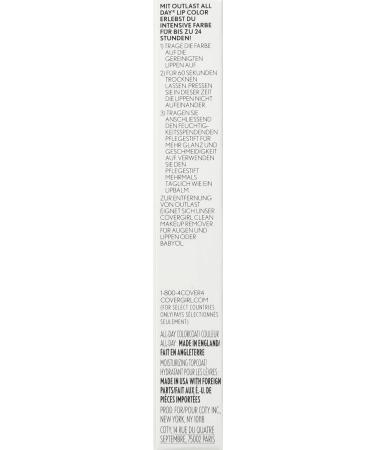 COVERGIRL Outlast All-Day Lip Color Fuchsia Forever - Long-Lasting Lipstick - Buy Online on GoSupps.com