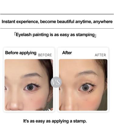 Easy and Convenient Eyelash Stamp LXZJJM Natural and Long-lasting Lashes Reusable and Eco-friendly Includes mascara imprint station Perfect for Quick and Safe Eyeliner Application - Buy Online on GoSupps.com