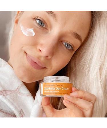 Urban Veda Calm & Restore Soothing Day Cream| Hydrating Face Cream with Sandalwood & Organic Aloe Vera| For Dry Sensitive and Inflamed Skin| Moisturiser Face Women and Men| Collagen Face Cream| 50 ML - Buy Online on GoSupps.com