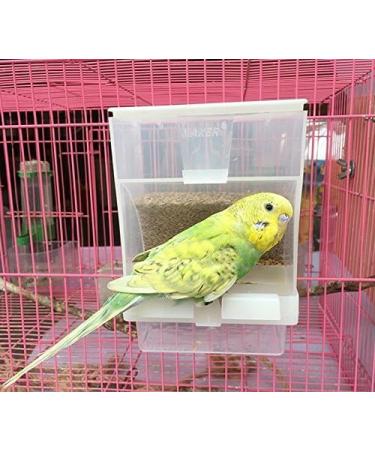 Hypeety Automatic Bird Feeder: No Mess Seed Food Container for Budgerigar, Canary, Cockatiel, Finch, Parakeet - Cage Accessories - Buy Online on GoSupps.com