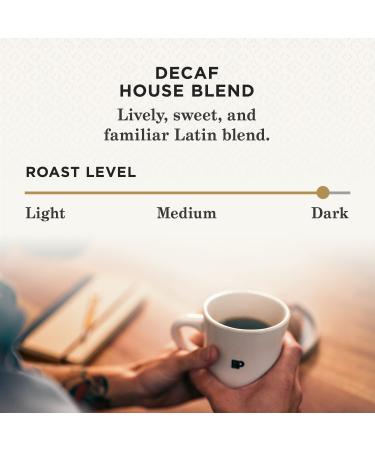 Peet's Coffee Decaf House Blend Dark Roast Ground Coffee - 18oz Bag - Buy Online on GoSupps.com