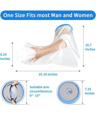 Waterproof Cast Cover for Shower - BukiHome Reusable Sealing Sleeve for Broken Arm Wrist & Hand Protection - Buy Online on GoSupps.com