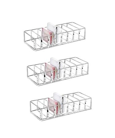 balacoo 3pcs Drawer Organizer for Makeup Divided Palettes Holder Eyeshadow Palettes Holder Vanity Palettes Organizers Divided Makeup Palettes Organizer Eyeshadow Organizer Cosmetic Make up