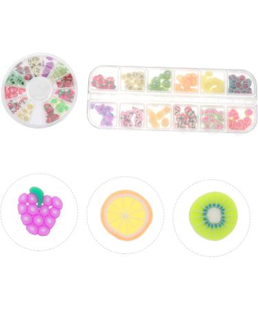 Gogogmee 24 Boxes Fruit Slice DIY Manicure Fruit Nail Slices Beads for Bracelets Fruit Stickers Cellphone Craft Slice Fruit Slices Nail Sticker Manicure Tips Slices Candy Decor Bangle Shine - Buy Online on GoSupps.com