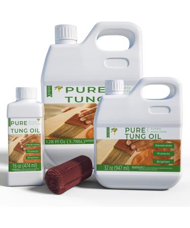Godora 32 oz Pure Tung Oil for Wood Finishing - Waterproof Indoor & Outdoor Tung Oil for Furniture & Countertops - Buy Online on GoSupps.com