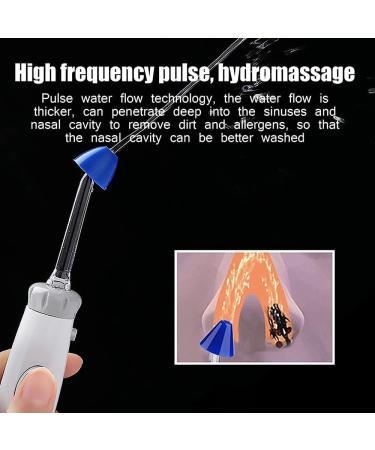 Electric Nasal Irrigator | 4 Nozzle | Adjustable in 10 Steps | 360 Rotating Nozzle - Buy Online on GoSupps.com