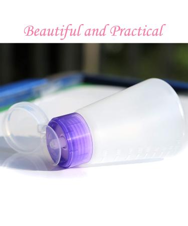 2 Pack Acetone Lockable Alcohol Pump Dispensers 180ml - Easy One-Touch Dispensing for Nail Polish, Makeup Remover, Toner - Empty Bottles - Buy Online on GoSupps.com