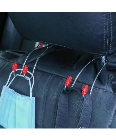 2 Pack Universal Seat Back Organizers Car Headrest Bag Hangers Strong Durable Auto Back Seat Storage Hooks (Color : B) (E) - Buy Online on GoSupps.com