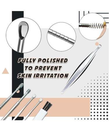 Spring Ear Wax Cleaner Tool Set - 6pcs Ear Pick & Earwax Removal Kit - Buy Online on GoSupps.com