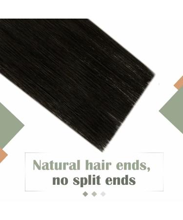 LAAVOO Micro Weft Extensions | Real Hair Black Micro Bead Extensions | 12-Inch Invisible Weft 50g #1B Color - Buy Online on GoSupps.com