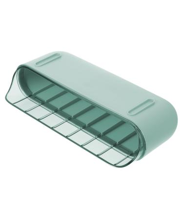 Healeved 1 Pc Slide Egg Collection Food Tray Egg Storage Rack Fridge Refrigerator Food Storage Case Drinks Green 28.5X15CM