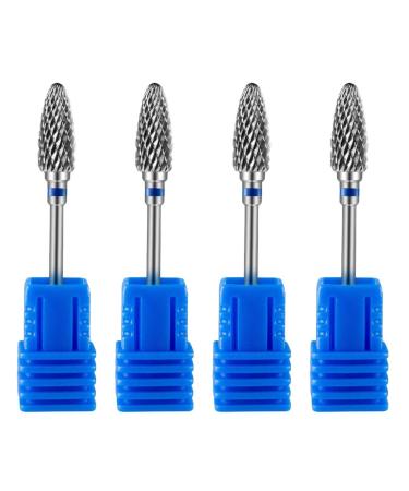 POPETPOP 4pcs Nail Polisher Drill Bits for Metal Nail Grinding Drill Bit Wisking Tool Electric Nail Bits Nail Polish Heads Nail Polishing Head Tools Drill Nail Manicure Tungsten Steel Alloy 7x1.3.cmx4pcs As Shown 2x4pcs