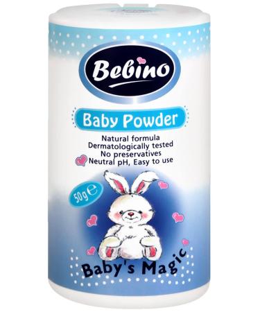 Bebino baby powder blue without parabens 65g - Buy Online on GoSupps.com