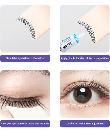 False Eyelashes 10 Pairs 3D False Eyelashes & Eyelash Applicator Volume Fake Natural Eyelashes Wispy Cat Eye Lashes Fluffy Colored D Curl Russian Strip Lashes - Buy Online on GoSupps.com
