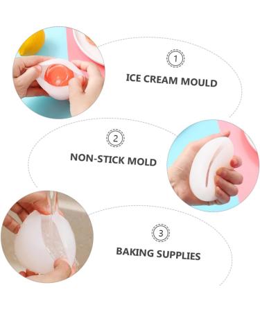 PRETYZOOM 2pcs Rose Ice Mold Fudge Ice Cube Silicone Molds Chocolate Mold Ice Cream Mould Dessert 3D Modeling - Buy Online on GoSupps.com