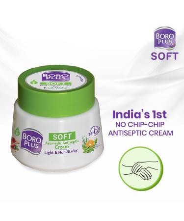 HerbalDeal BoroPlus Soft Antiseptic Cream | Light & Non-sticky | Provides 24 hour moisturisation|Ayurvedic Cream for all seasons -100 ml - Buy Online on GoSupps.com