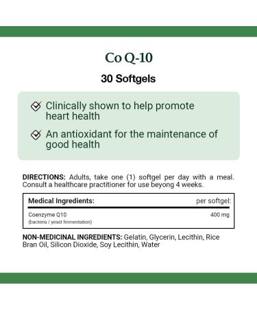 Nature's Bounty Co Q10 400mg Pills Supplement Promotes Heart Health 30 Softgels - Buy Online on GoSupps.com
