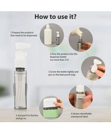 Travel Bottles for Toiletries - TSA Approved, Leak Proof, Light Green - Buy Online on GoSupps.com