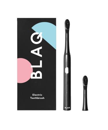BLAQ Electric Toothbrush for Adults and Kids - Rechargeable Sonic Toothbrush with a Replacement Head - Long Lasting Battery Electronic Toothbrush - Lightweight IPX7 Waterproof Toothbrush Electric