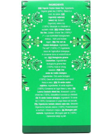 English Tea Shop Pure Green Tea - 20 Tea Bag Sachets 40g - 20 Count Pack - Organic Green Tea - Buy Online on GoSupps.com