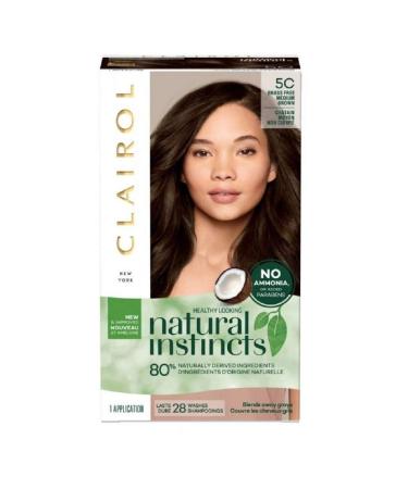 Clairol Natural Instincts 5C Brass Free Med Brown