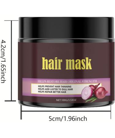 LHQLS Red Onion Hair Mask Onion Hair Mask Deep Conditioning Hair Mask Red Onion Full Repair Hair Mask Healthy Hair - Buy Online on GoSupps.com