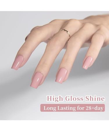  MEITREND Nude Nail Polish - Non-toxic nail polish - Water-based - Quick-drying - Clear - With glitter - Natural girl - Buy Online on GoSupps.com