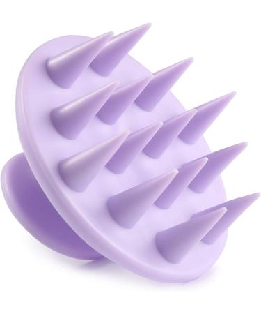 Bestool Hair Scalp Massager Shampoo Brush - Soft Silicone Bristles, Exfoliating Scrubber for Dandruff Treatment, Hair Growth, Stress Relief - Purple - Buy Online on GoSupps.com