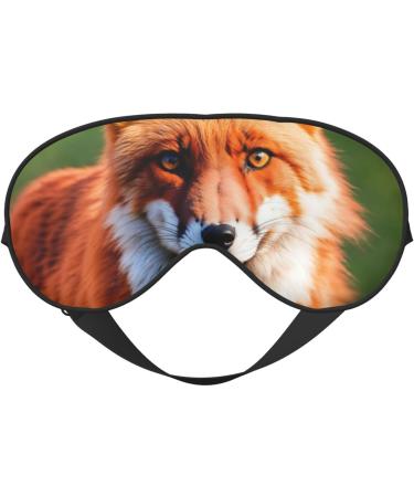 Fox Print Sleep Eye Mask | Soft Eyeshade for Travel & Naps | Perfect for Women & Men - International Shipping Available - Buy Online on GoSupps.com