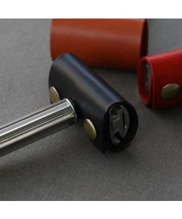 Leather Razor Head Cover | Portable Shaver Head Protective Case | Durable Safety Razor Protector for Travel | Black - Buy Online on GoSupps.com