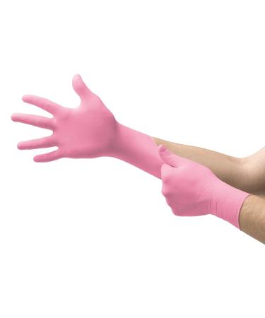 STRONG Disposable Pink Pearl Nitrile Examination Gloves - XL (1 Box of 100) | Medical, Industrial, Hair Beauty, Food, Janitorial | Powder-Free, Latex-Free - Buy Online on GoSupps.com