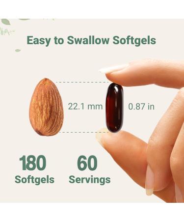 Sjjaw Pumpkin Seed Oil & Saw Palmetto Capsules - 3000mg for Prostate Health & Hair Growth Support - Non-GMO Cold-Pressed Herbal Supplement 180 Softgels - Buy Online on GoSupps.com