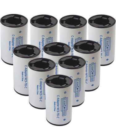 Buy MINCHEN Pack of 10 C Size Converter Cases | AA to C Battery Adaptor - S-C 04 | International Shipping Available - Buy Online on GoSupps.com